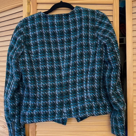 Tweed motorcycle jacket, Lucky Brand size M - Picture 2 of 4